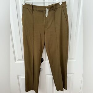 Madewell Fairbanks Pant size 8 Dark olive NWT
